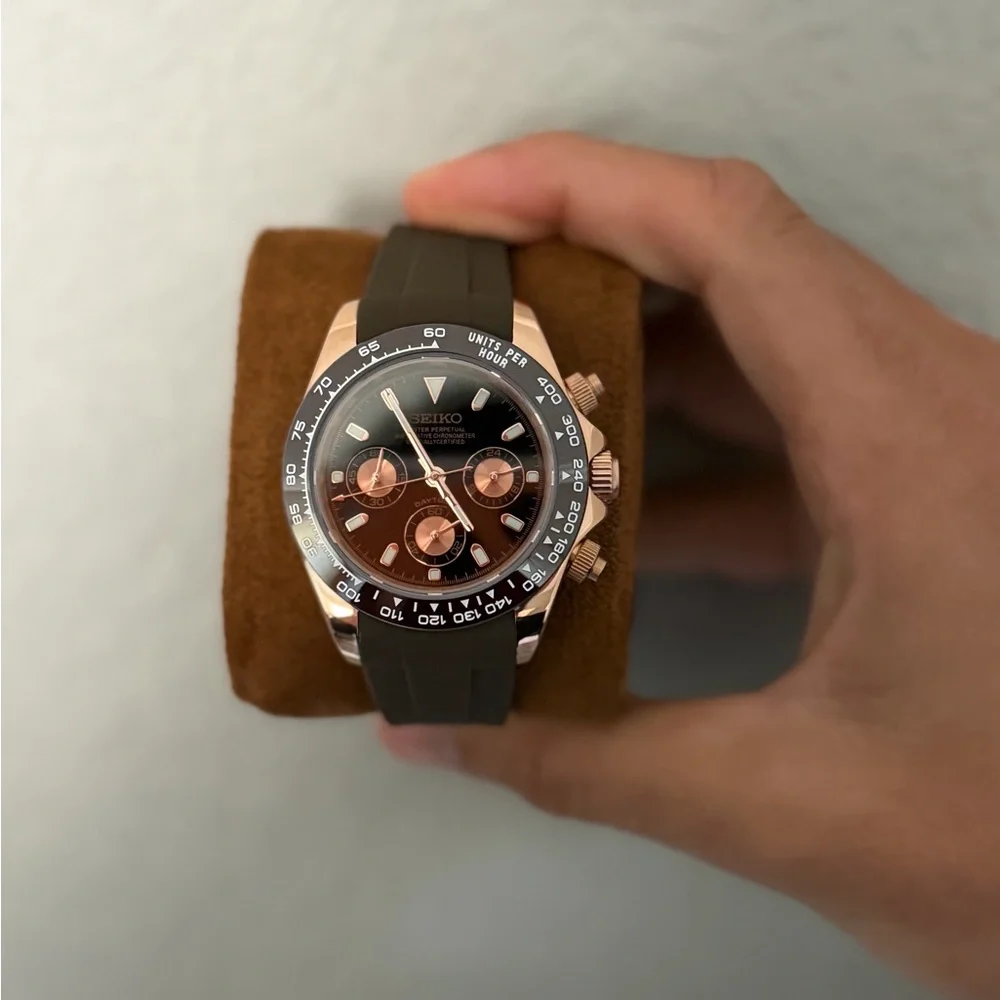Seiko Mod: Caramel Mocha Daytona - Picture 12 of 14